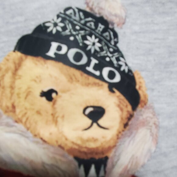 Polo Ralph Lauren Winter Holiday Bear Cotton T-Shirt sz 3months baby - Picture 7 of 16